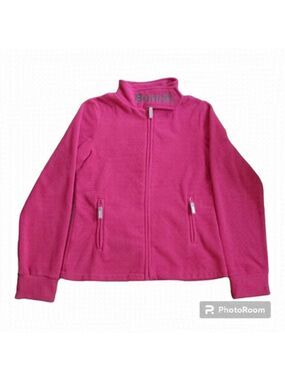 Burgundy Bench 100% Polyester Fleece Jacket for Girls - Size 13/14
